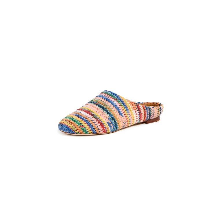 SIMONMILLER Riad Slippers Moss Green/Natural 41