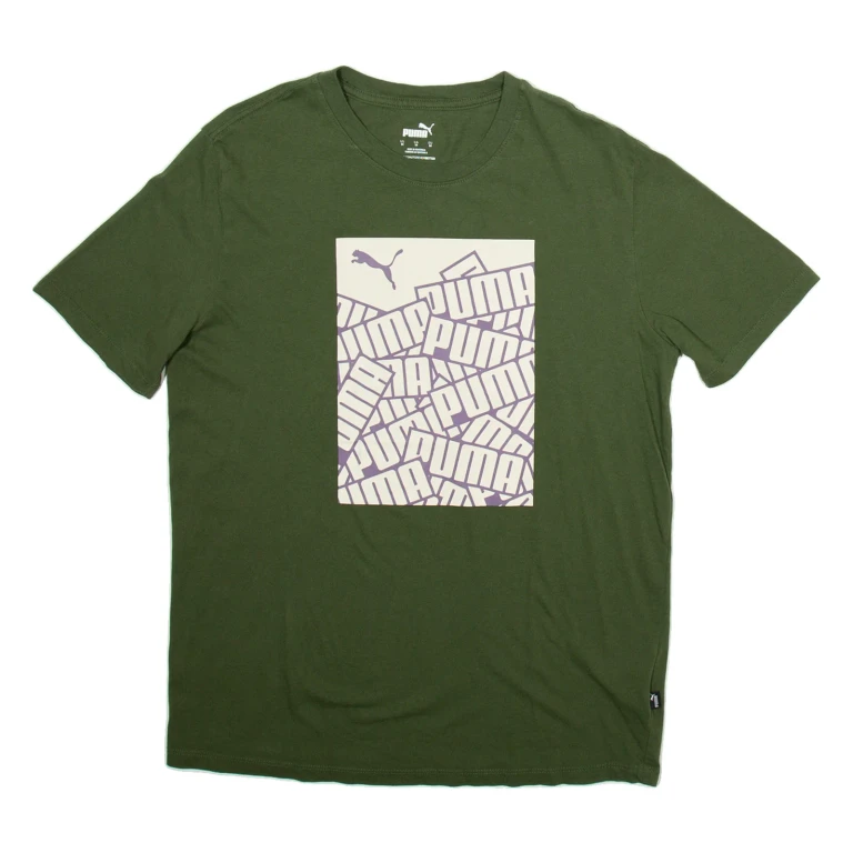 PUMA Mens T-Shirt Green M