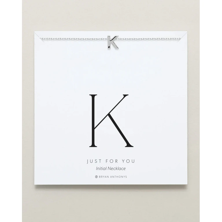 Just For You Initial Necklace - K