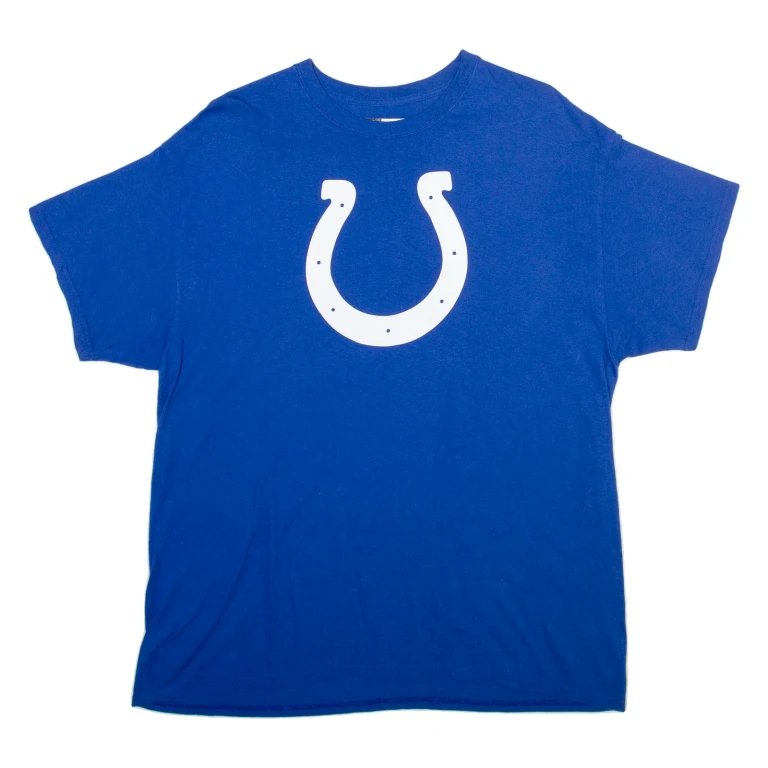 NFL Indianapolis Colts Mens T-Shirt Blue USA XL