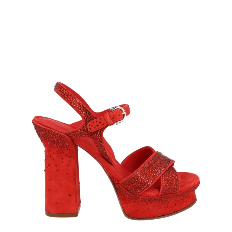 Sonya Suede Platform Sandals