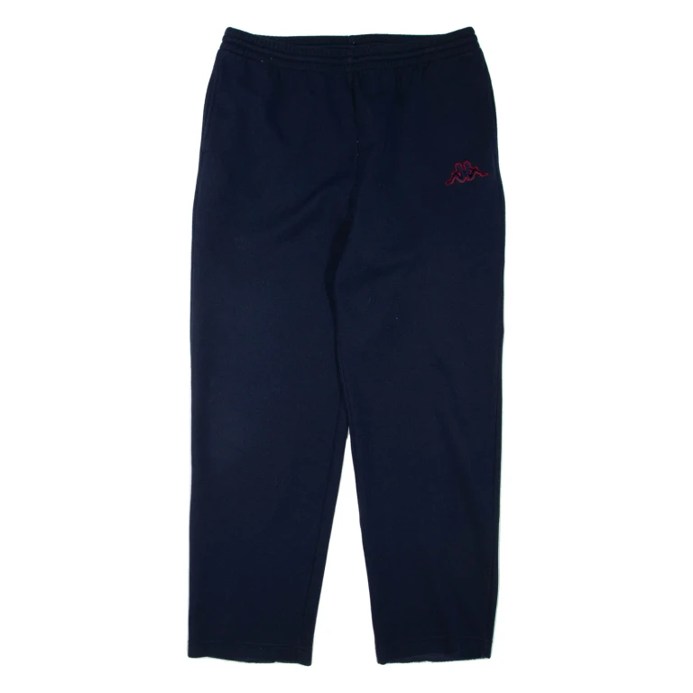 KAPPA Womens Joggers Blue Wide-Leg 2XL W34 L31