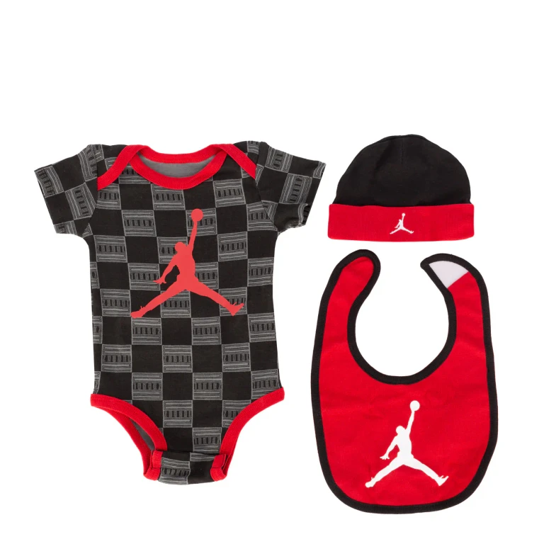 Baby Bodysuit, Hat And Bib 3-Pc Box Set Hats