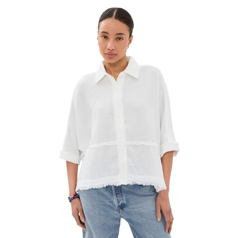 Free People Happy Days Top Clean Ivory XL