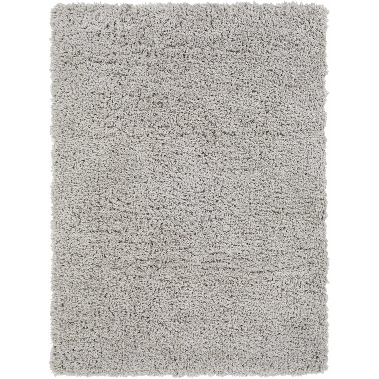 Siari Solid Medium Gray Shag Rug