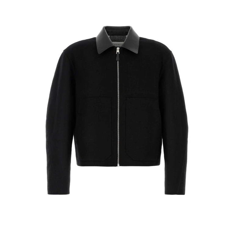 Givenchy Slate Wool Jacket Creamblack Exterior: Giacche E Gilet - Men