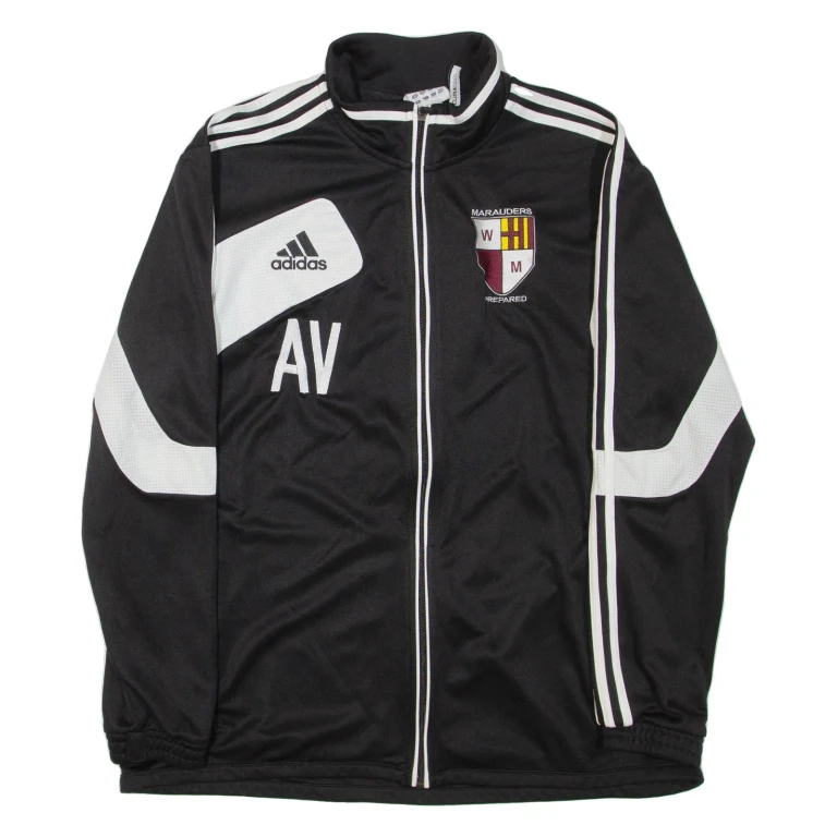 ADIDAS Mens Track Jacket Black L