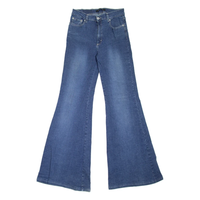 TALLY WEIJL Womens Jeans Blue Regular Flared Stone Wash W24 L33