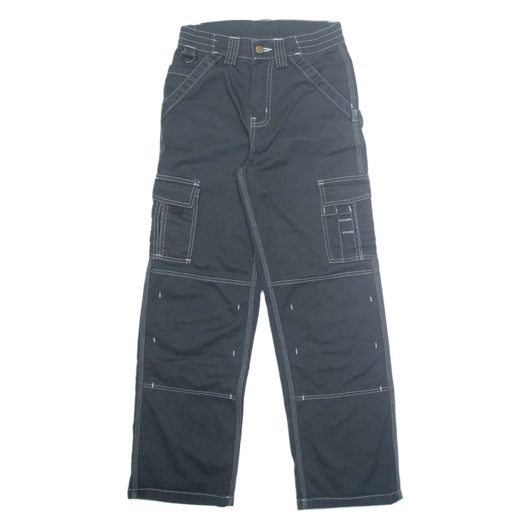 DICKIES Womens Trousers Black Regular Straight W26 L29