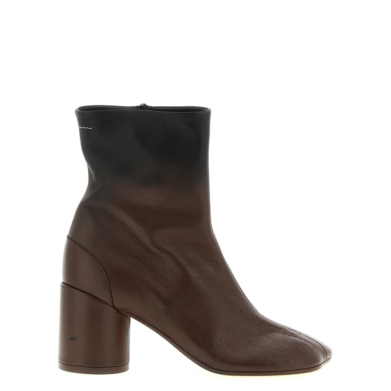 Brown Lambskin Ankle Boots - Women