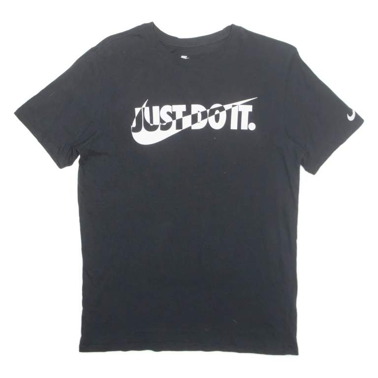 NIKE Athletic Cut Mens T-Shirt Black M