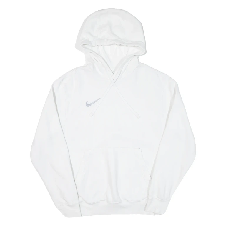 NIKE Mens White Hoodie S