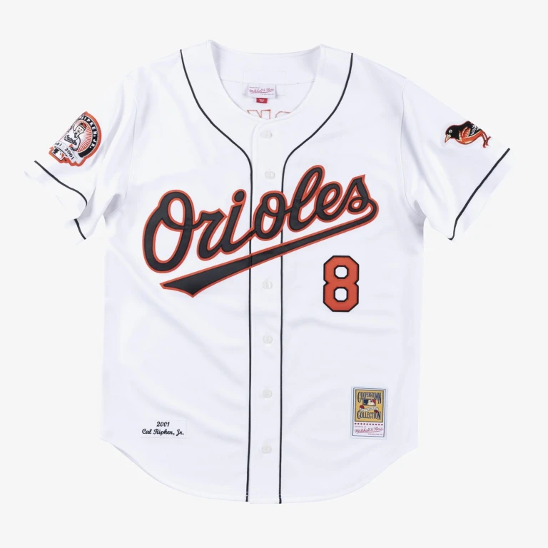 Men's MLB Authentic Jersey Orioles 2001 Cal Ripken