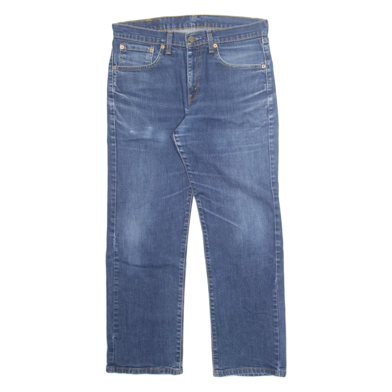 LEVI'S 751 Jeans Mens Blue Regular Straight Stone Wash W32 L27