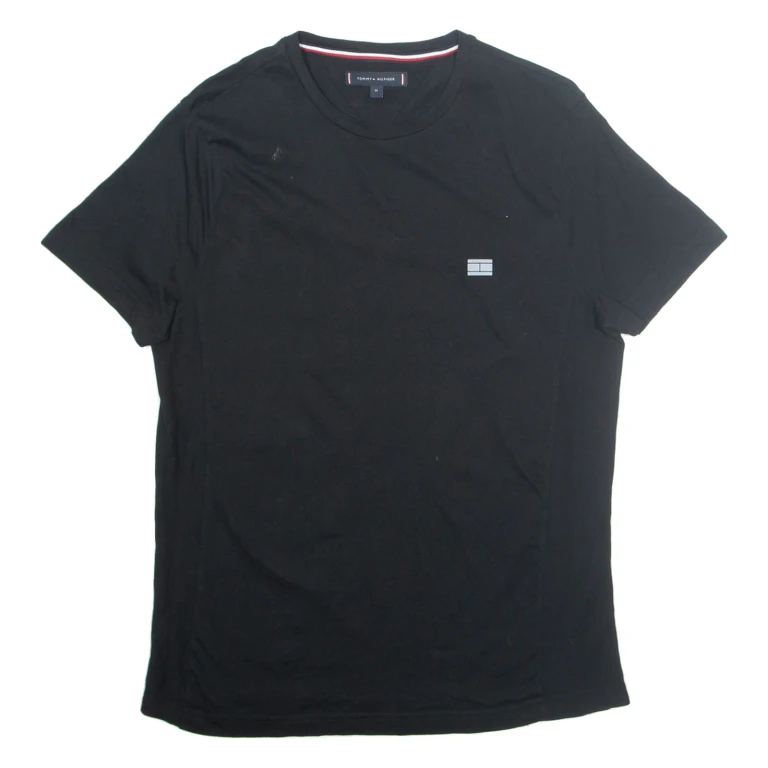 TOMMY HILFIGER Mens T-Shirt Black M