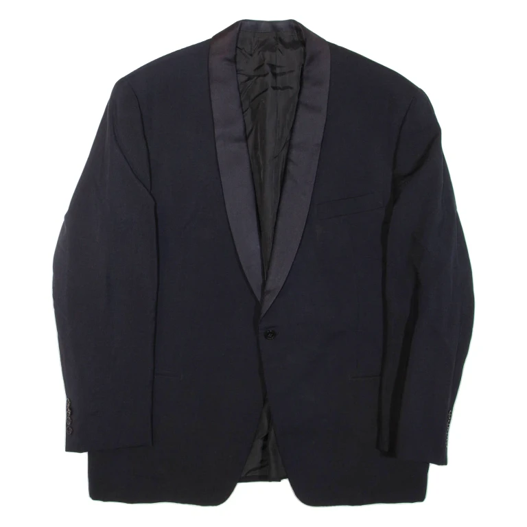 Mens Blazer Jacket Blue L