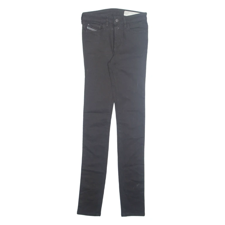 DIESEL Womens Jeans Black Regular Tapered W25 L32