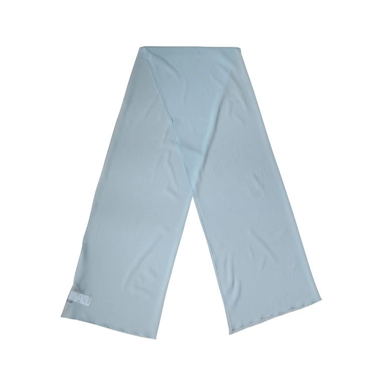 Dolce & Gabbana Light Blue Silk Neck Wrap Shawl Stole 200cm X 64cm Scarf Elastane - Women