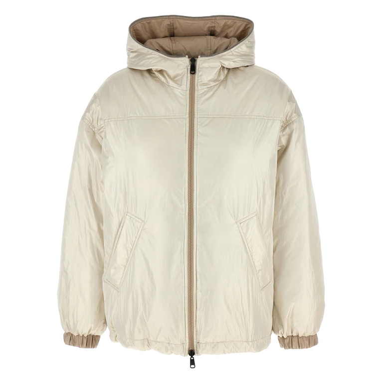 Brunello Cucinelli Beige Polyester Full-Length Jacket Clothing - Women