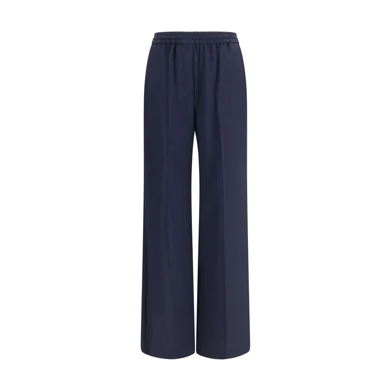 Max Mara Blue Wool Oves Aries Casual Pants - Women