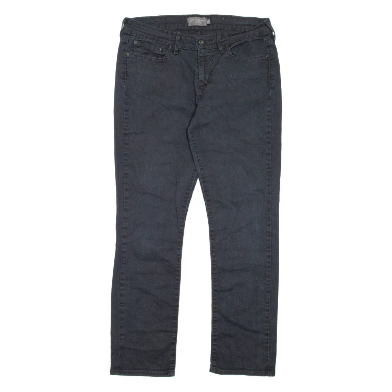 LEVI'S Womens Jeans Black Regular Skinny W30 L30