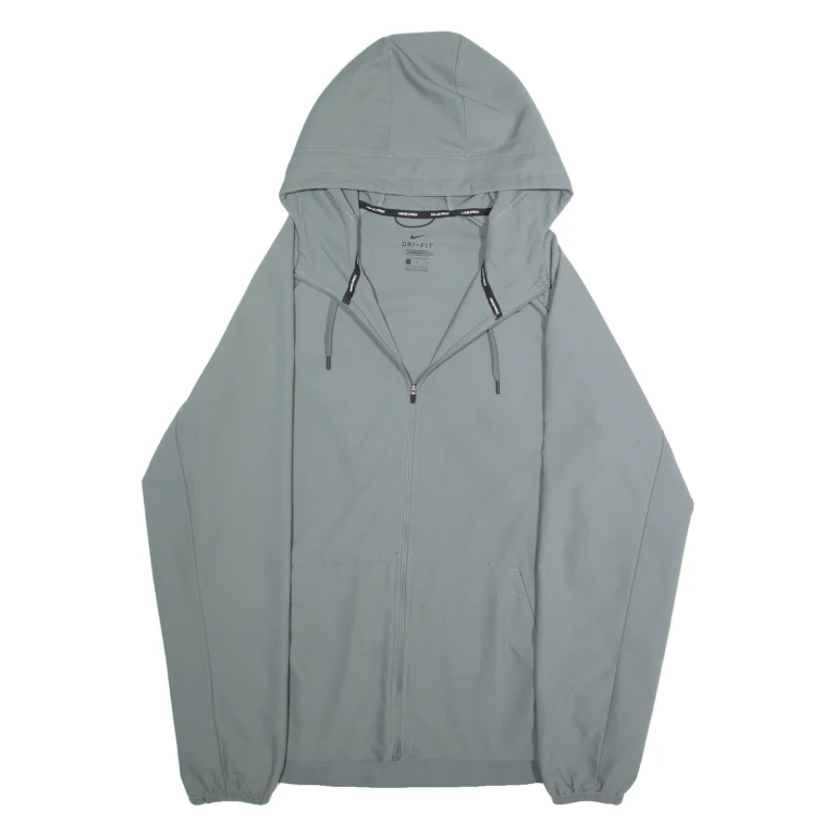 NIKE Mens Jacket Grey Hooded L