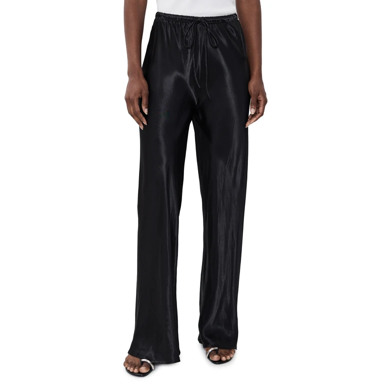 Rae Satin Pants Black M