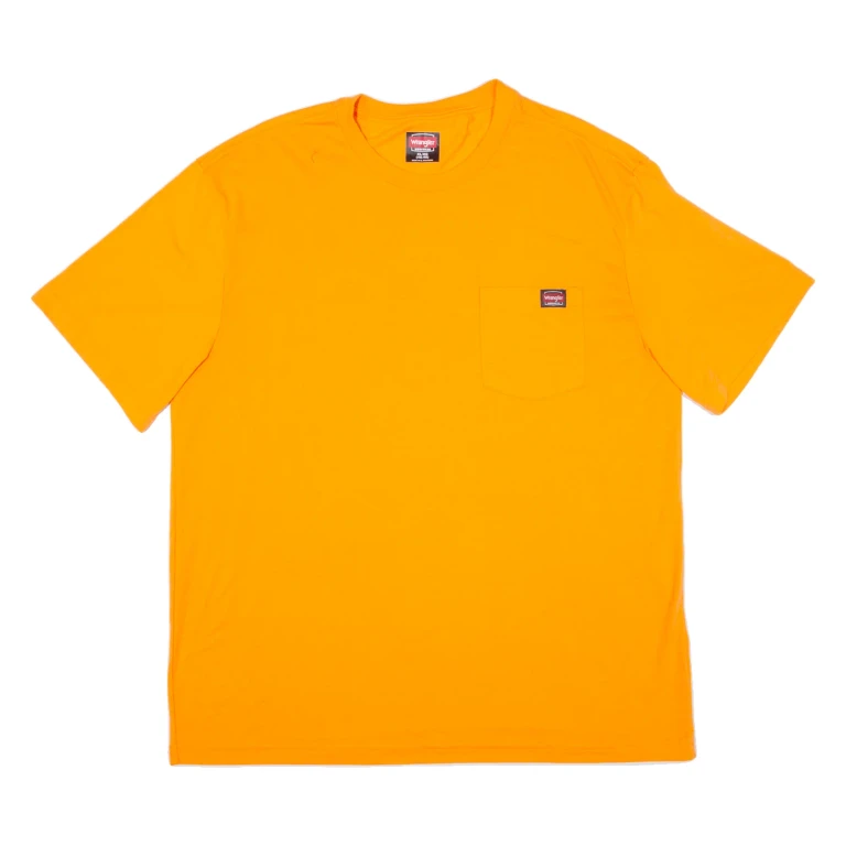 WRANGLER Workwear Mens T-Shirt Orange XL