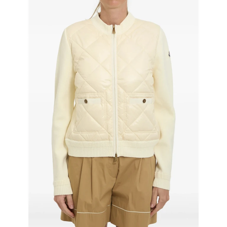 Diamond-quilted Padded Jacket