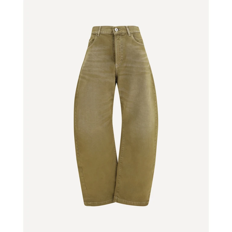 Wide-leg Jeans with back belt Female 26