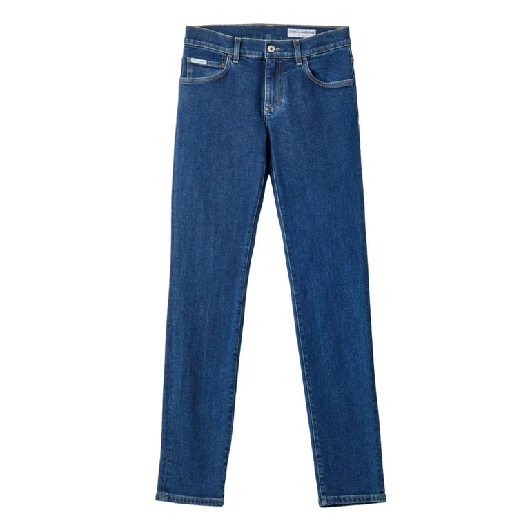 Dolce & Gabbana Blue Cotton Skinny Jeans Clothing - Men