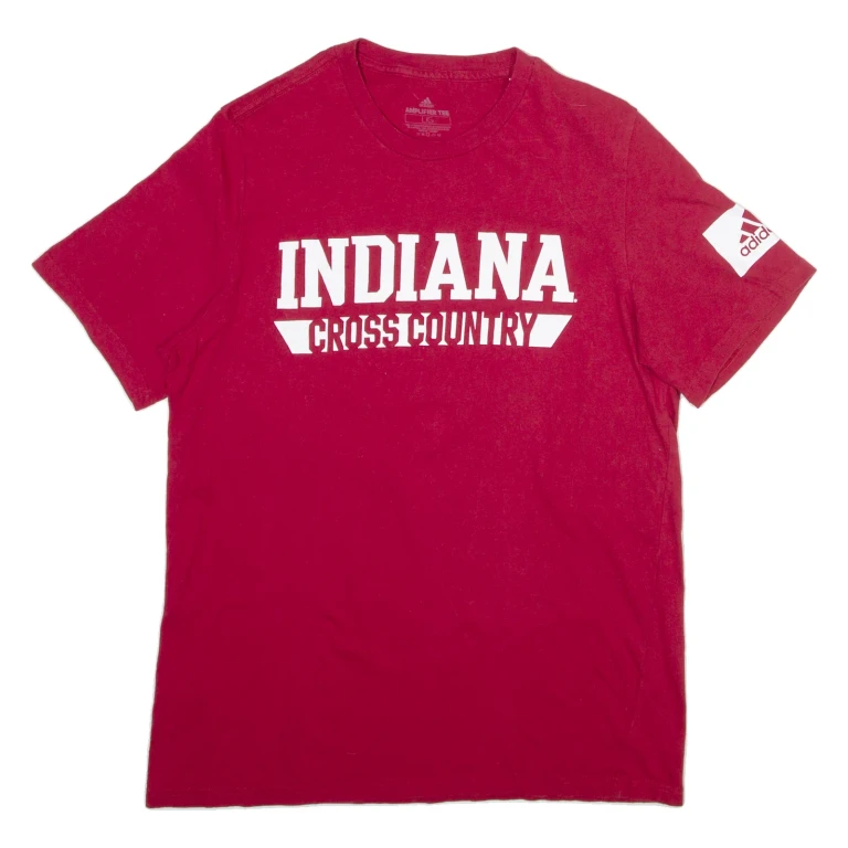 ADIDAS Indiana Mens T-Shirt Maroon L
