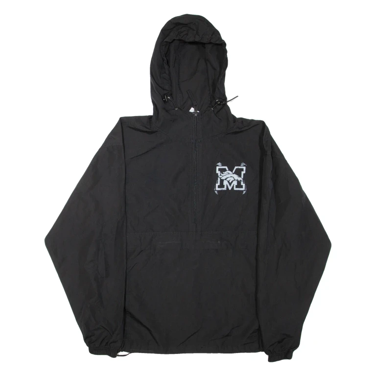 CHAMPION Mens Anorak Jacket Black Hooded M