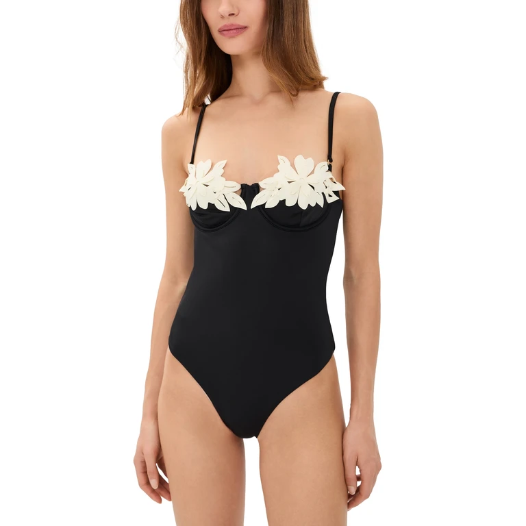 Bahia Maria Aura One Piece Swimsuit Black/Ivory XS