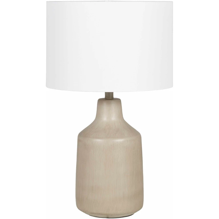 Quezon Beige Resin Table Lamp