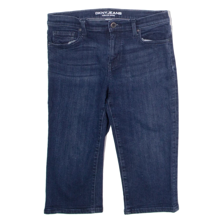 DKNY Ludlow Womens Pedal Pushers Shorts Blue M W30