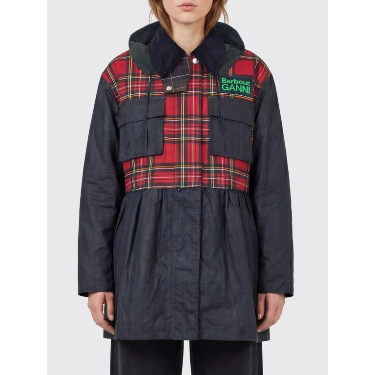 Waxed Cotton Hooded Jacket with Velvet Collar (LWX1524TN11)