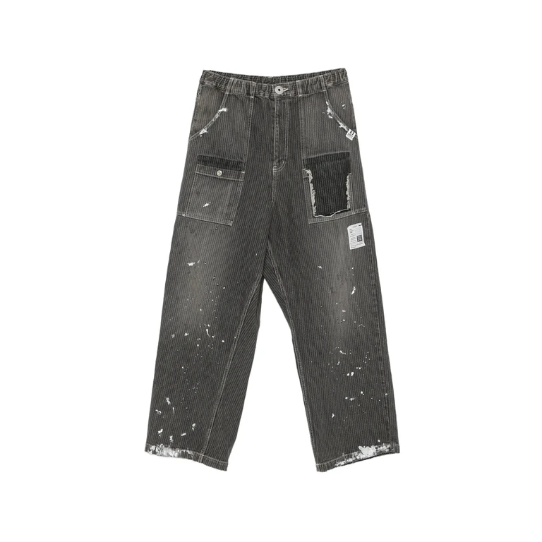 Maison Mihara Yasuhiro Paint-splatter Distressed Jeans