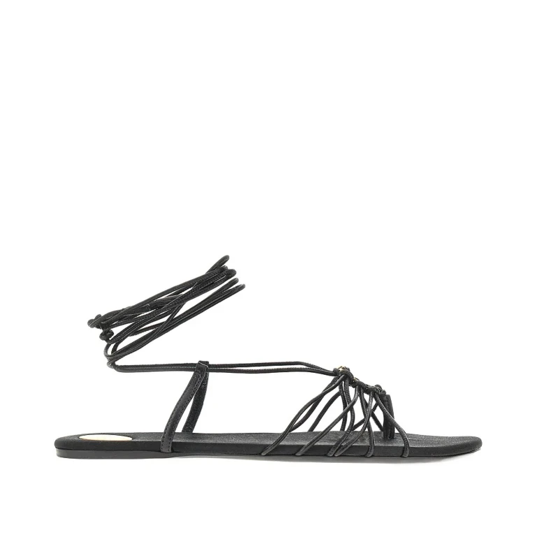 Sandales plates Babylone en cuir Saint Laurent