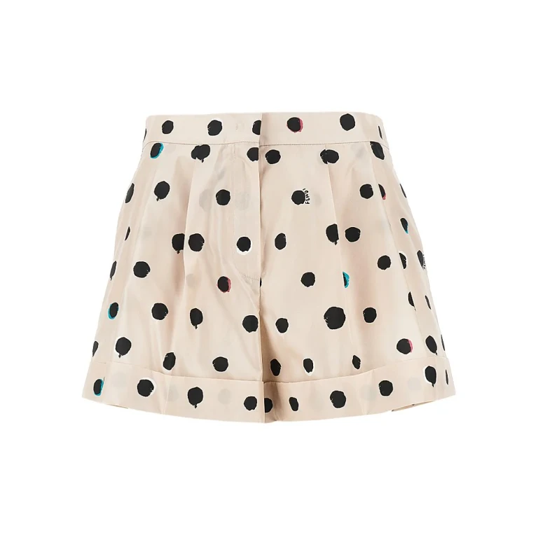 Shorts de seda Fendi Falena Dots para mulher tamanho 40