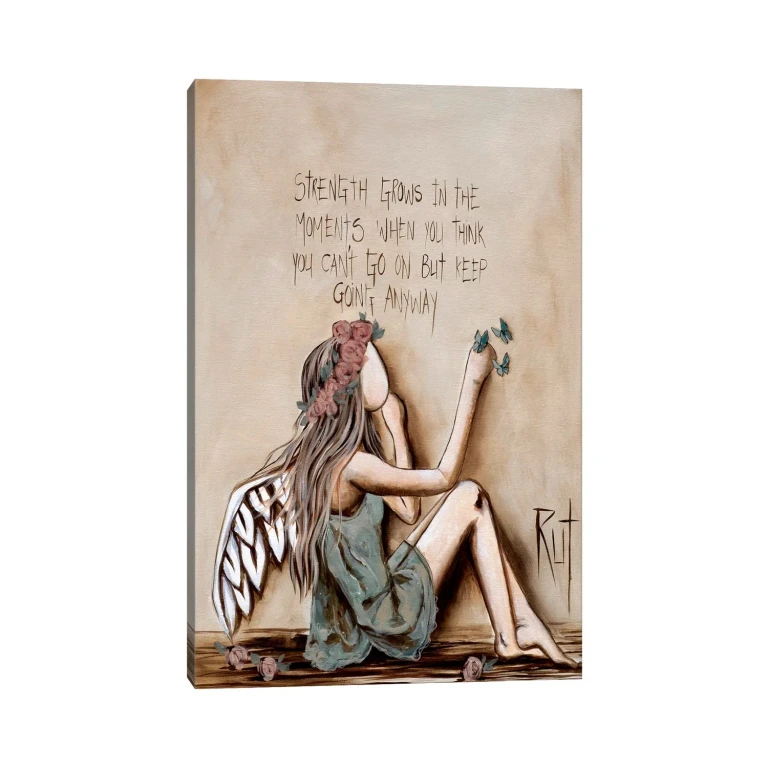 Strength Grows by Ruth's Angels - Canvas Gallery Wrap