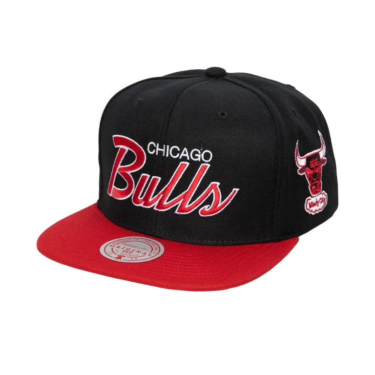 Men's NBA Team Script 2.0 Snapback Hwc Bulls Snapback Caps