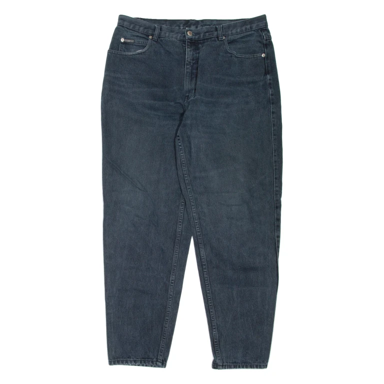 TEDDY'S Womens Jeans Black Regular Mom W33 L29
