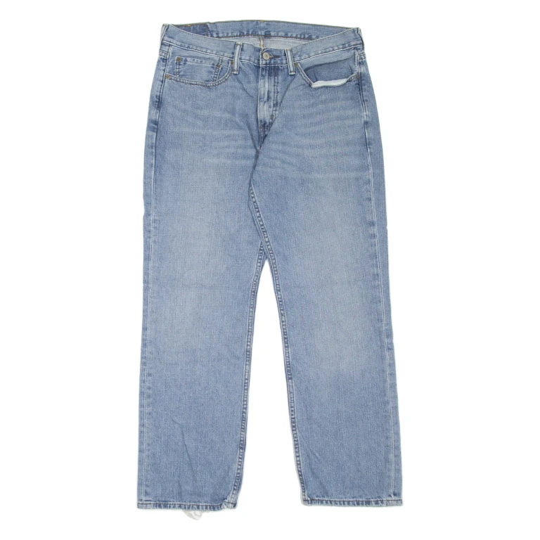 LEVI'S 514 Jeans Mens Blue Slim Straight Stone Wash W34 L30