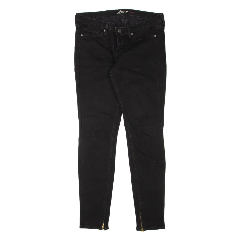 LEVI'S Womens Jeans Black Slim Skinny W28 L30