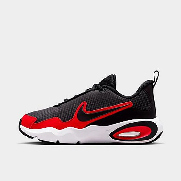 Nike Big Kids Air Max Nova Casual Shoes in Anthracite/University Red/Black Size: 3.5