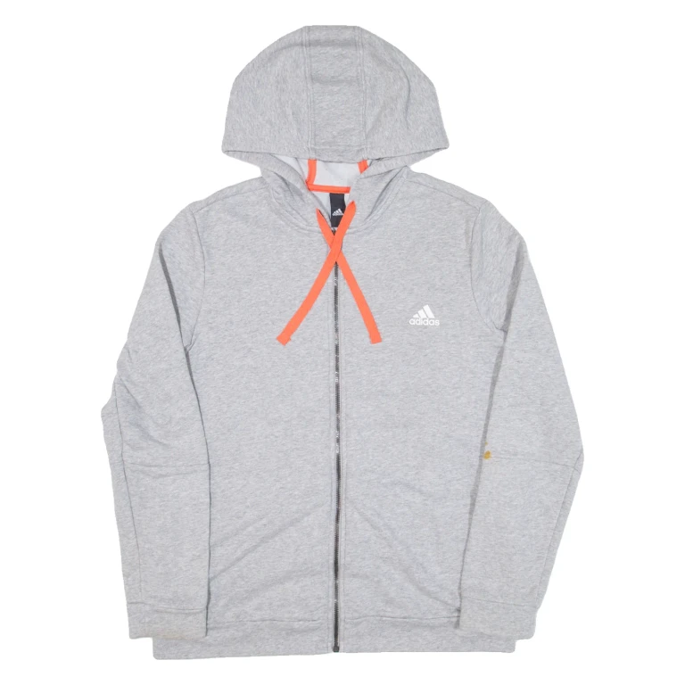 ADIDAS Womens Grey Hoodie Full Zip XL