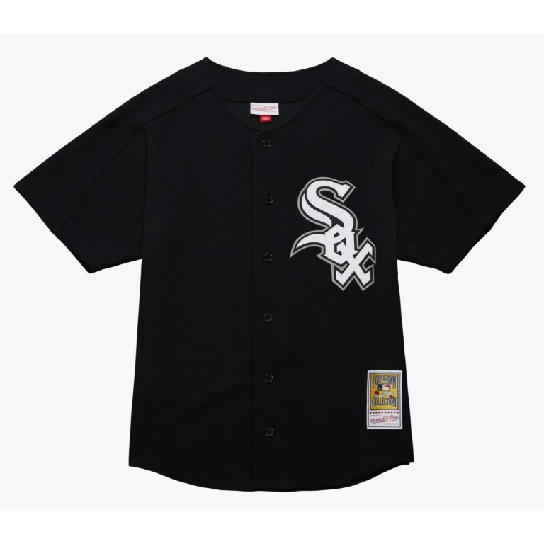 Men's MLB Black Bp Jersey White Sox 2005 Frank Thomas