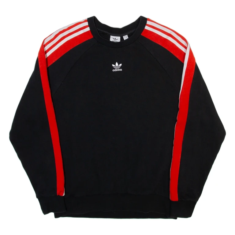 ADIDAS ORIGINALS Womens Sweatshirt Blue Crew Neck UK 8