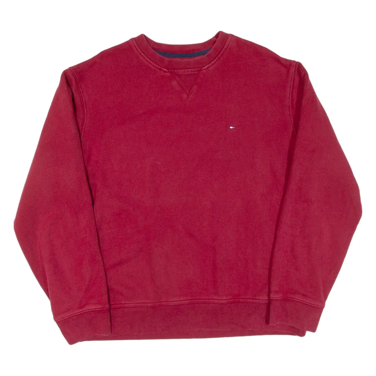 TOMMY HILFIGER Mens Sweatshirt Red L